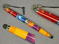 Chrome Stylus with multi-colored acrylics (2)
